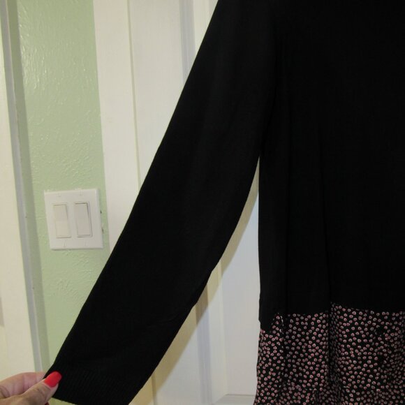 Layered Look Black Top - Size L - Picture 4 of 7